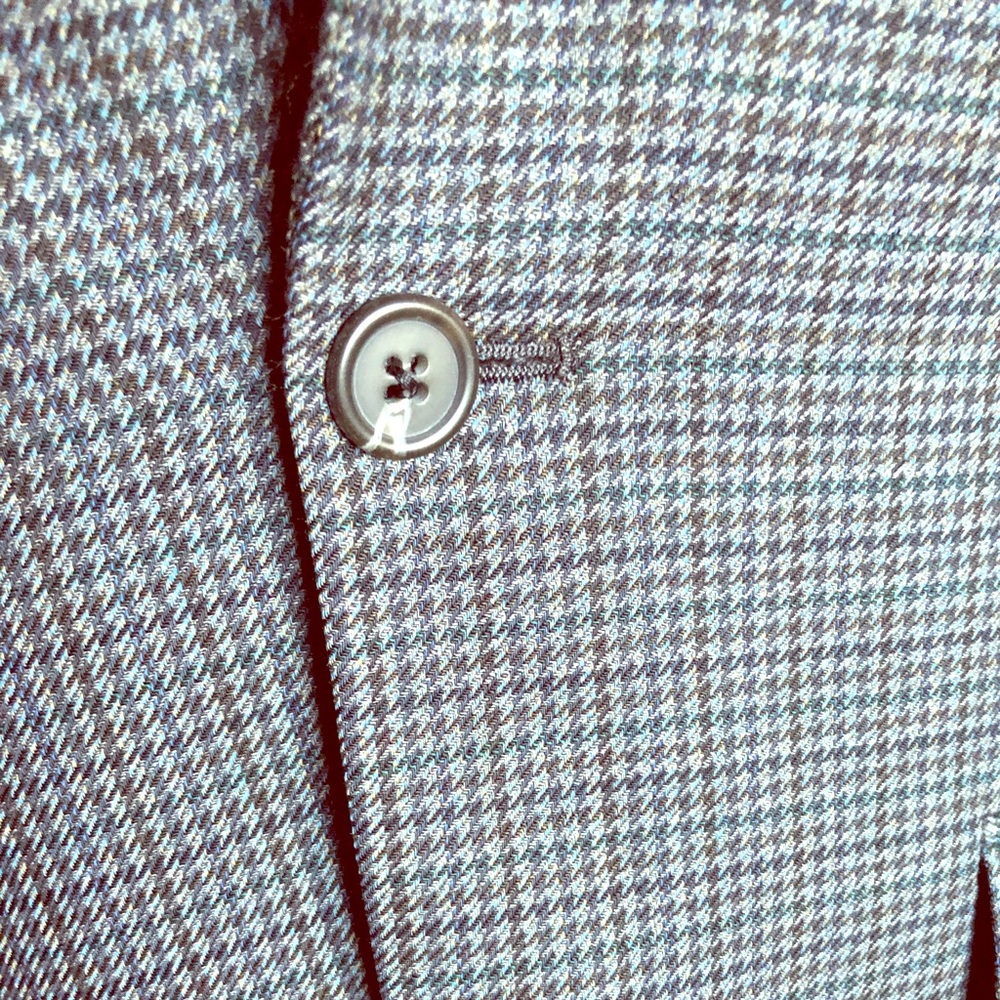 Lauren Ralph Lauren 100% Wool Houndstooth Blazer